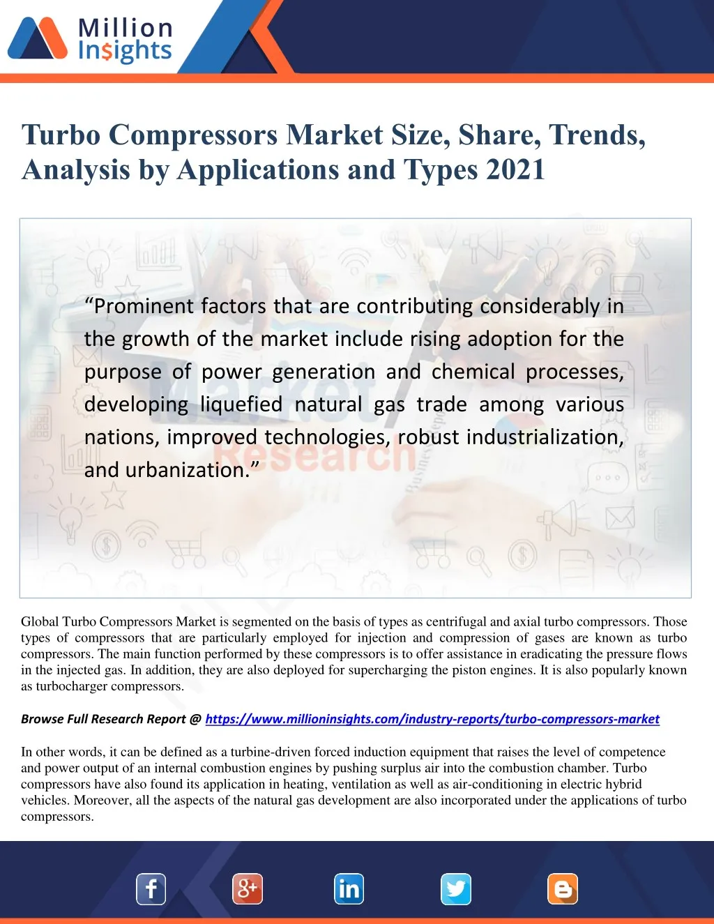 turbo compressors market size share trends