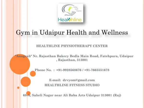 Gym in Udaipur Health and Wellness