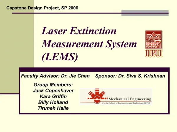 Laser Extinction Measurement System LEMS