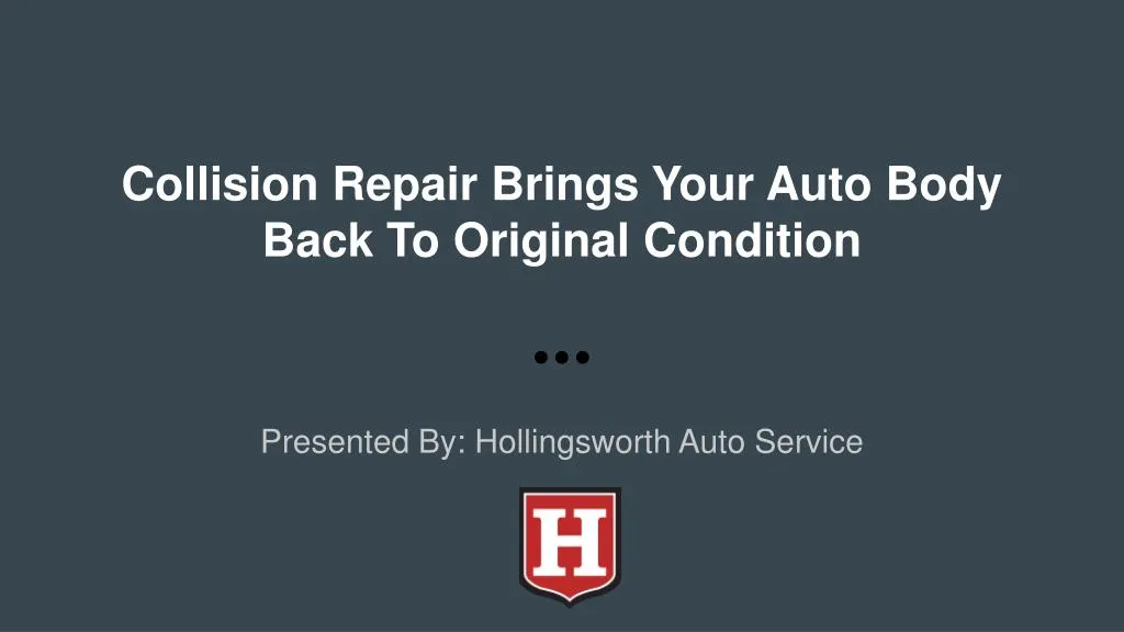 collision repair brings your auto body back