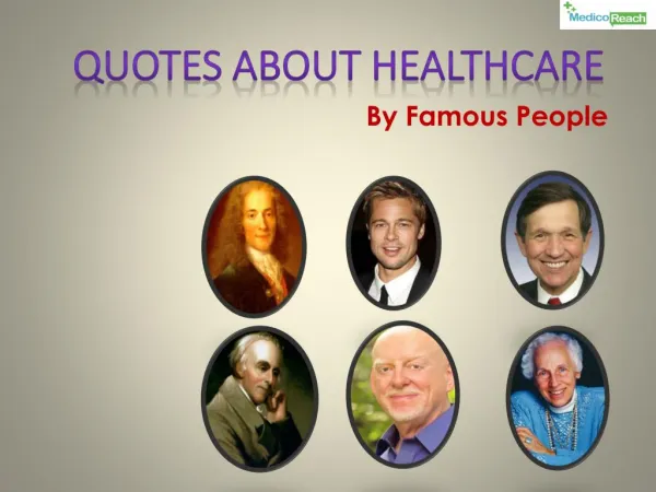 Healthcare Quotes by Famous People