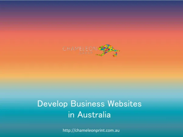 Develop Business Websites in Australia