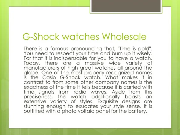 G-Shock watches Wholesale