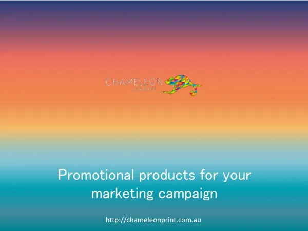 Promotional products for your marketing campaign