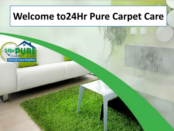 Welcome to 24Hr Pure Carpet Care