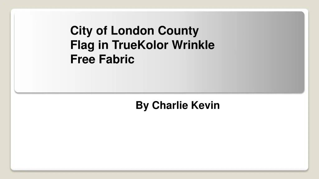 city of london county flag in truekolor wrinkle