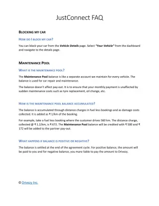 Justconnect FAQ - slide 1