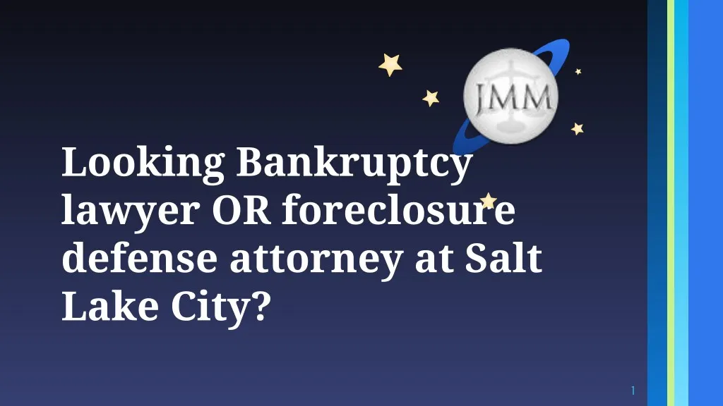 looking bankruptcy lawyer or foreclosure defense