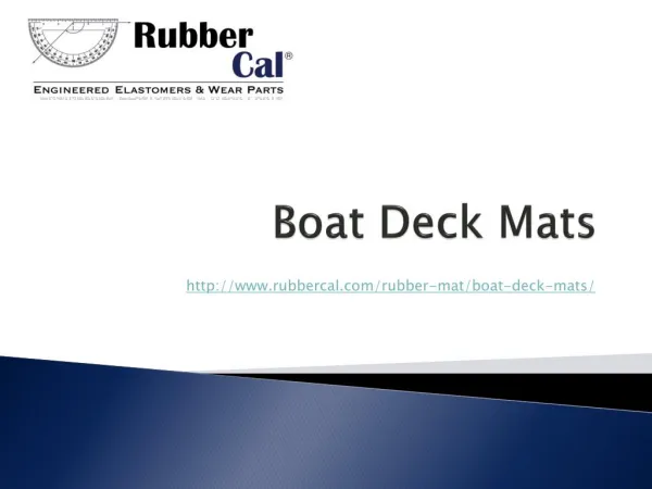 Boat Deck Mats