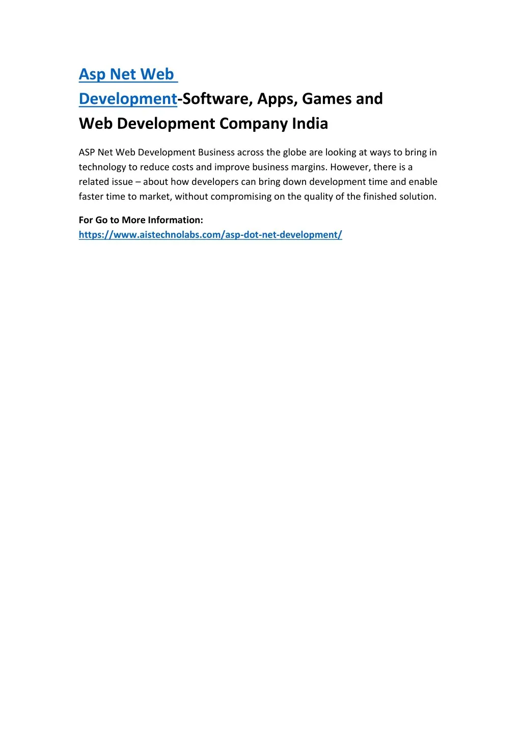 asp net web development software apps games
