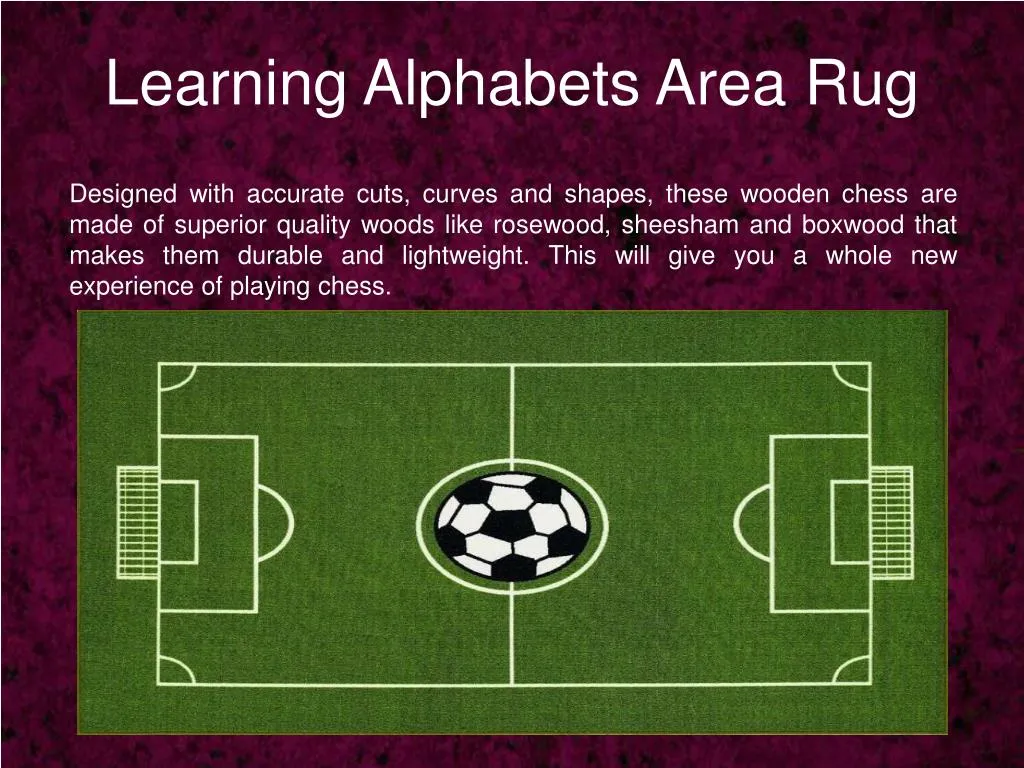 learning alphabets area rug