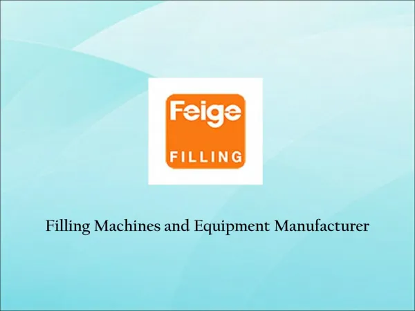 Filling Machines Suppliers