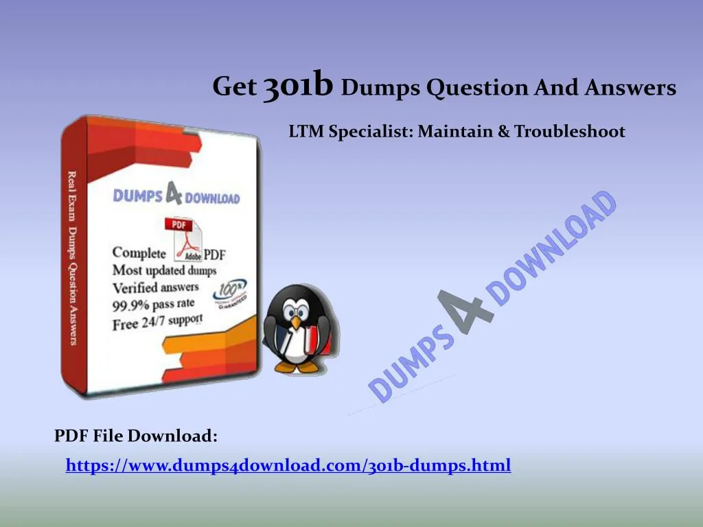 get 301b dumps question and answers