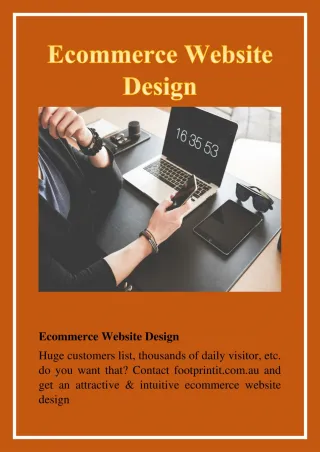 ecommerce website design - slide 1
