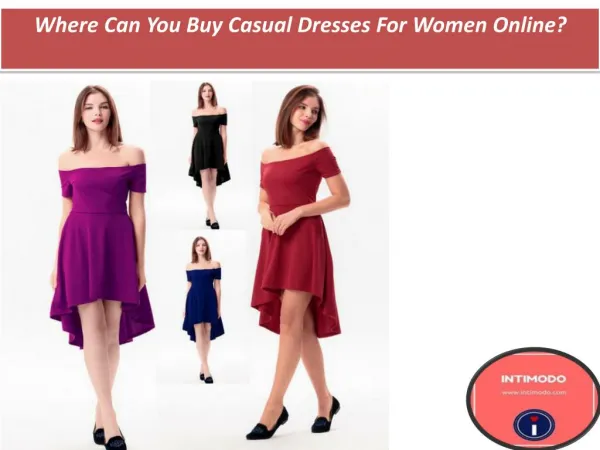 Where Can You Buy Casual Dresses For Women Online?
