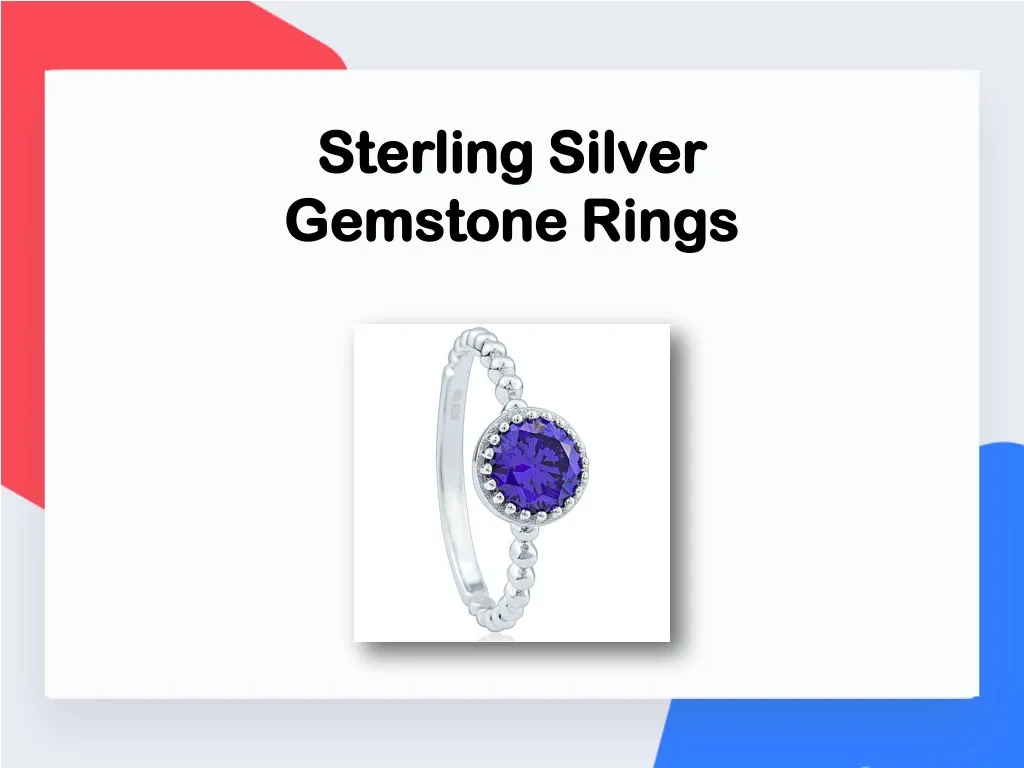 sterling silver sterling silver gemstone rings