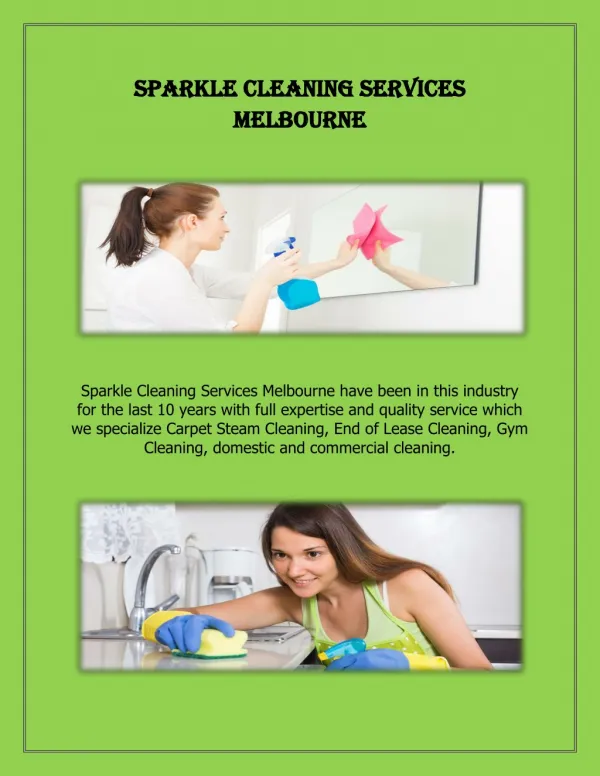Office Cleaners Melbourne - Sparkle Office