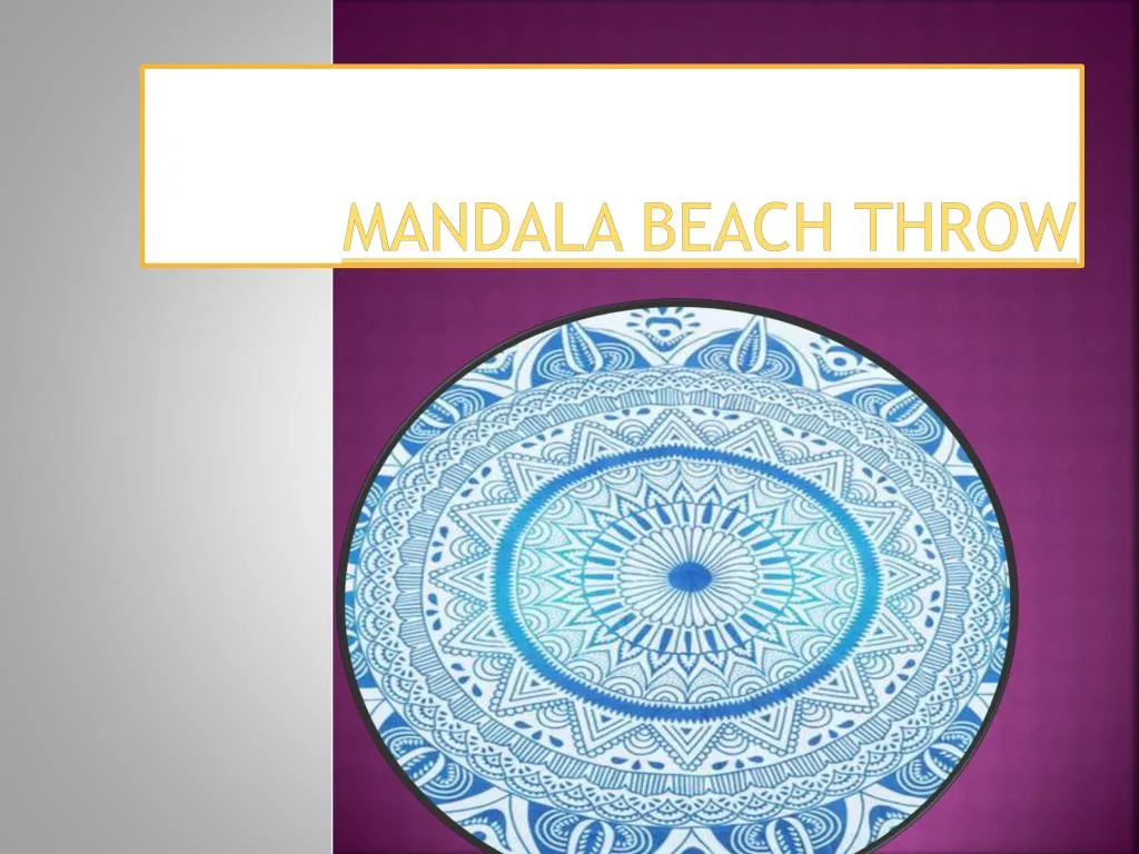 mandala beach throw