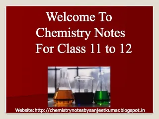 Chemistry Notes For Class 11 Students - slide 1