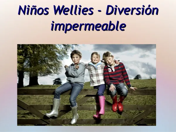 Niños Wellies - Diversión impermeable