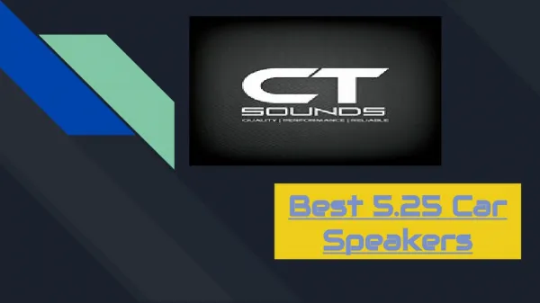 Best 5.25 Car Speakers