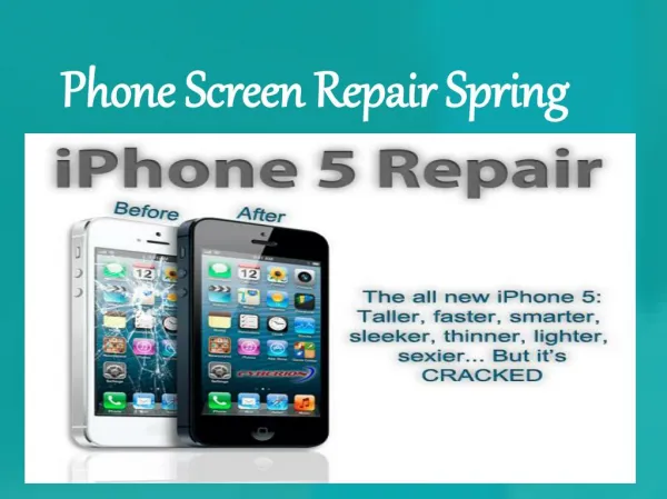 Phone Screen Repair Spring