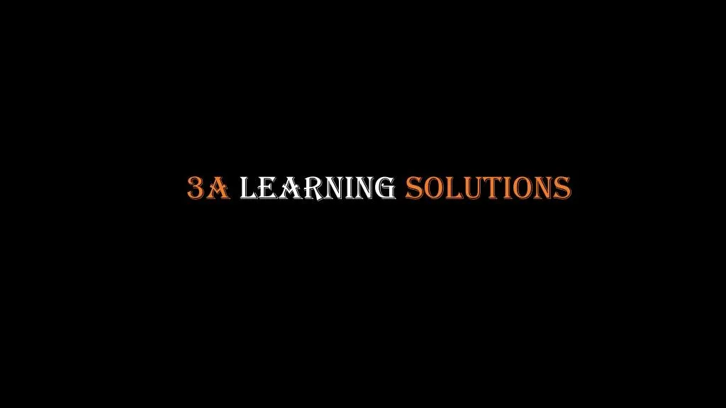 3a learning solutions
