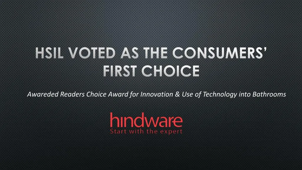 hsil voted as the consumers first choice