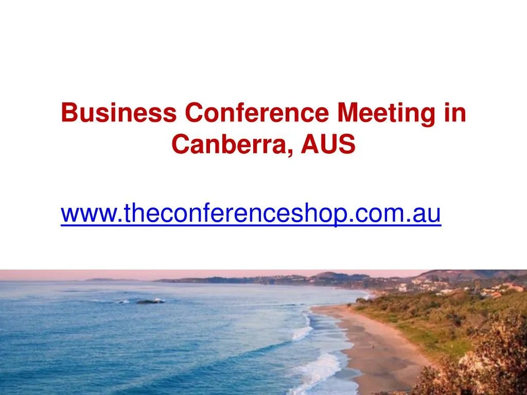 business conference meeting in canberra aus