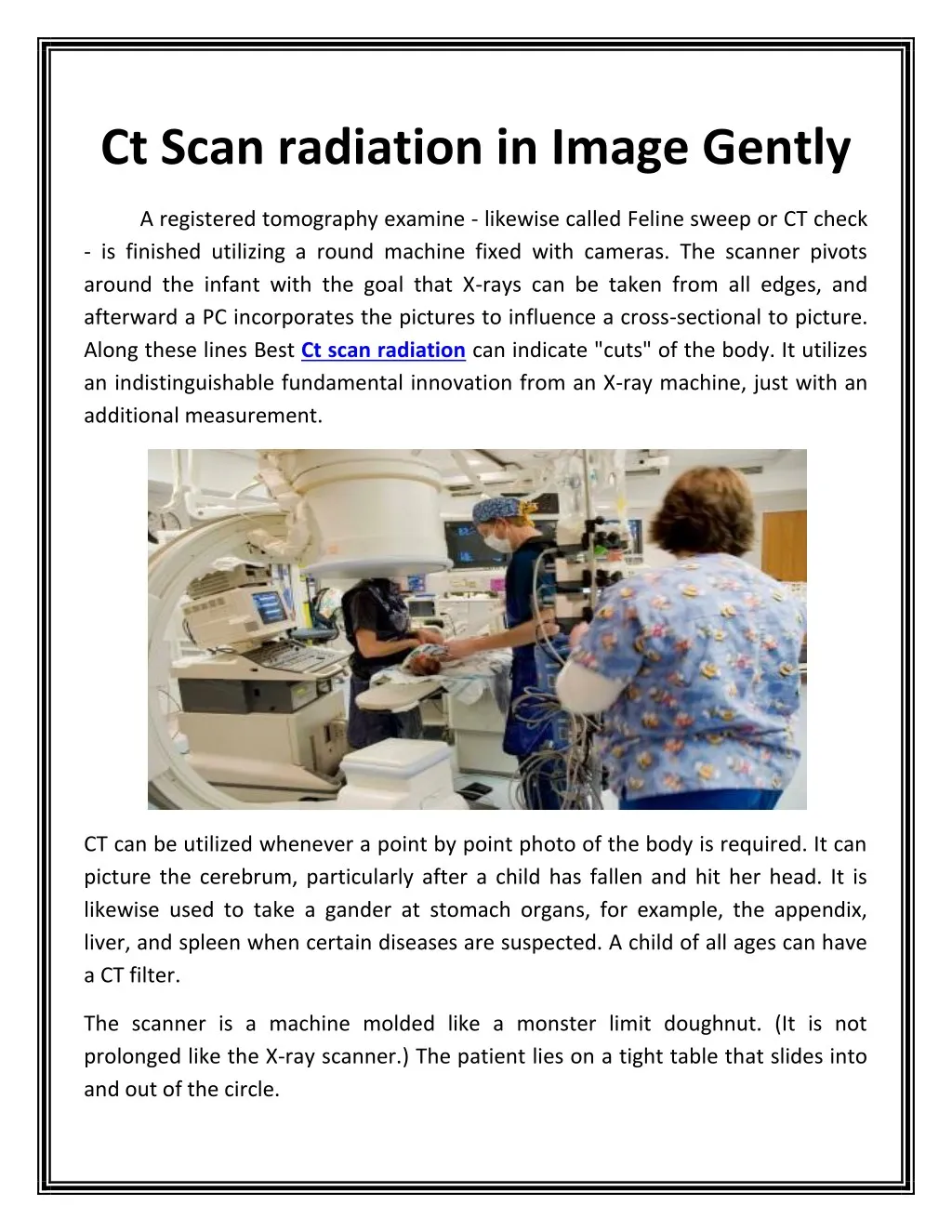 ct scan radiation in image gently