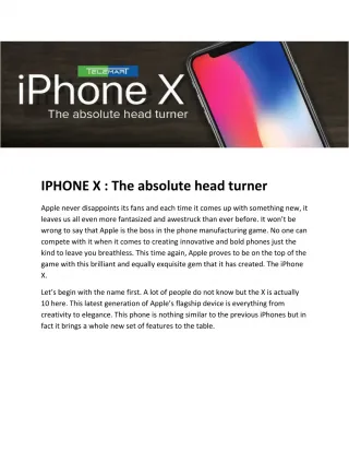 IPhone X - slide 1