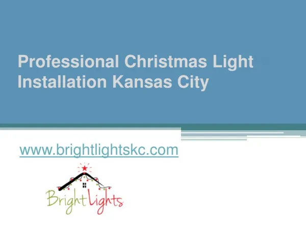 Professional Christmas Light Installation Kansas City - www.brightlightskc.com