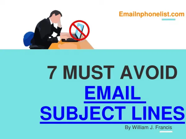 7 Must Avoid Email Subject Lines
