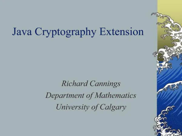 Java Cryptography Extension