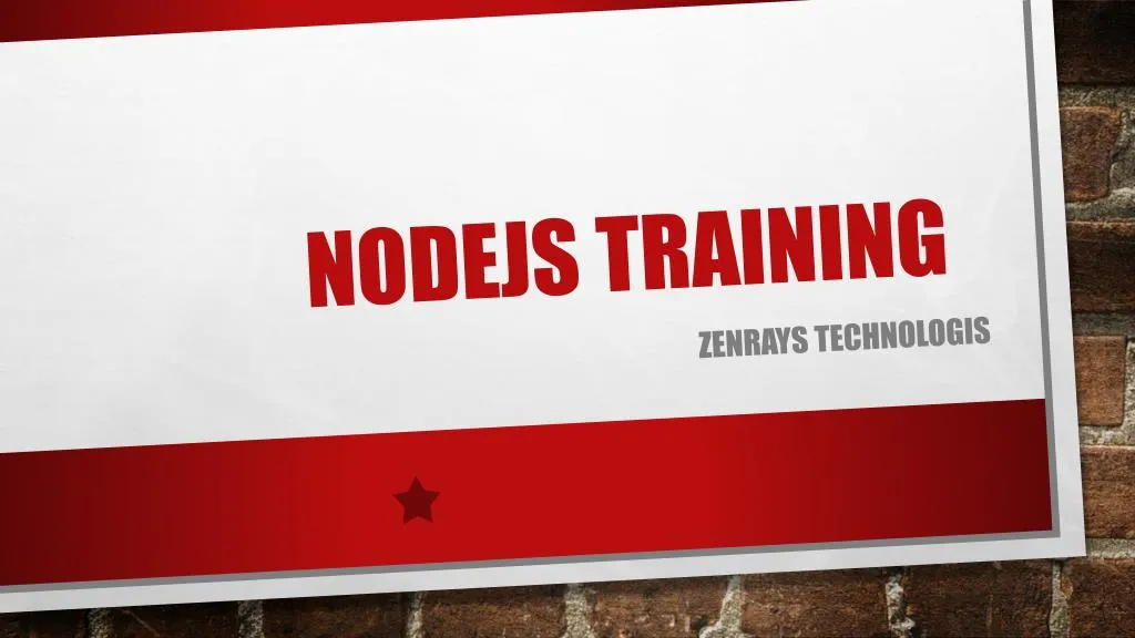 nodejs training