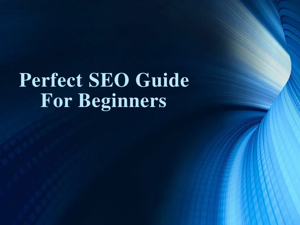 perfect seo guide for beginners
