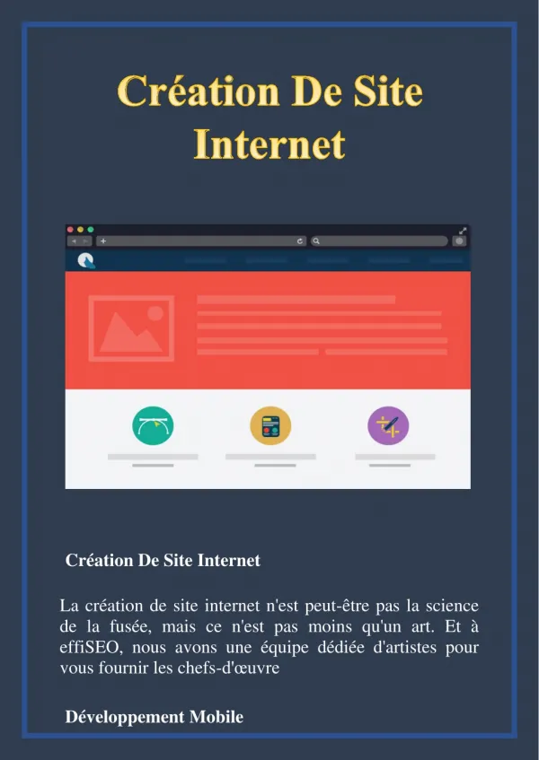 Création De Site Internet - Effiseo