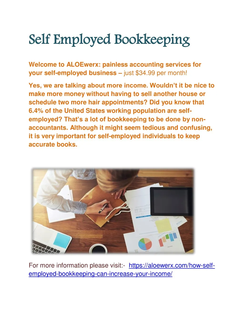 self employed bookkeeping