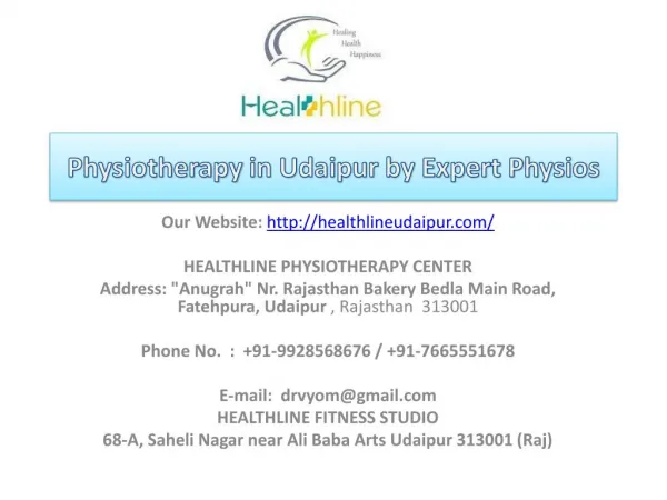 Physiotherapy in Udaipur by Expert Physios