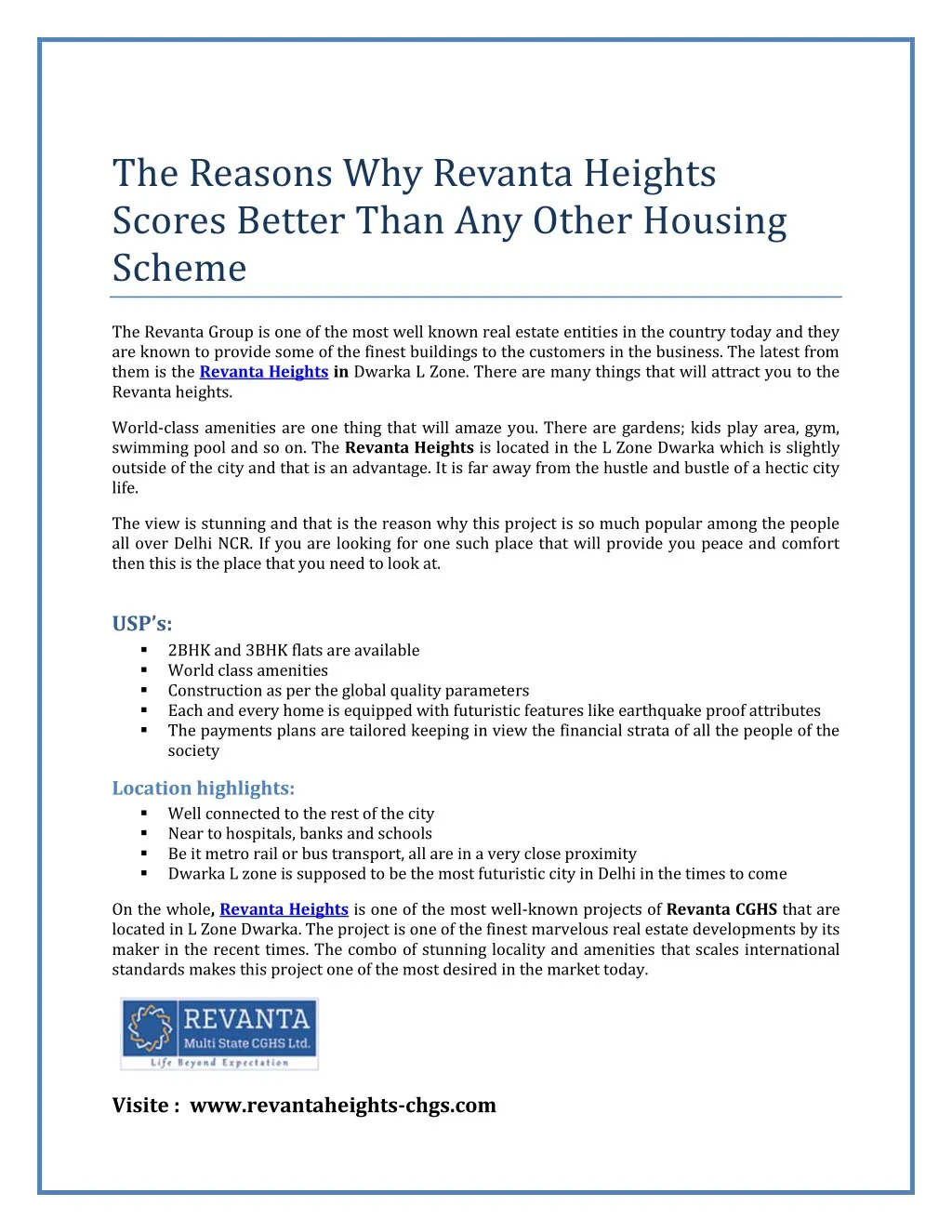 the reasons why revanta heights scores better