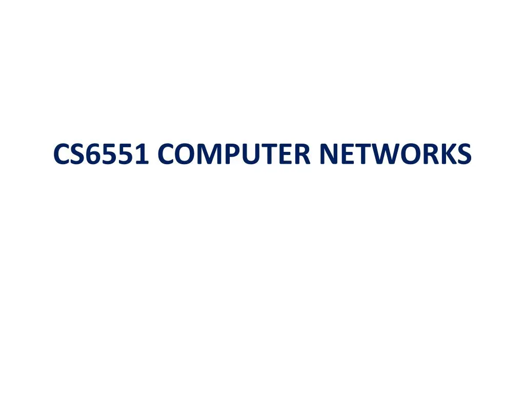 cs6551 computer networks