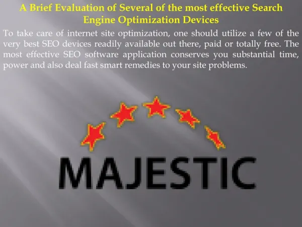 A Brief Evaluation of Several of the most effective Search Engine Optimization Devices