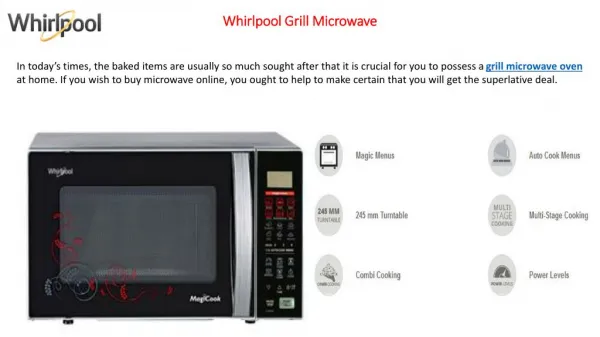 Some Components to Look For While Buying a Microwave Oven