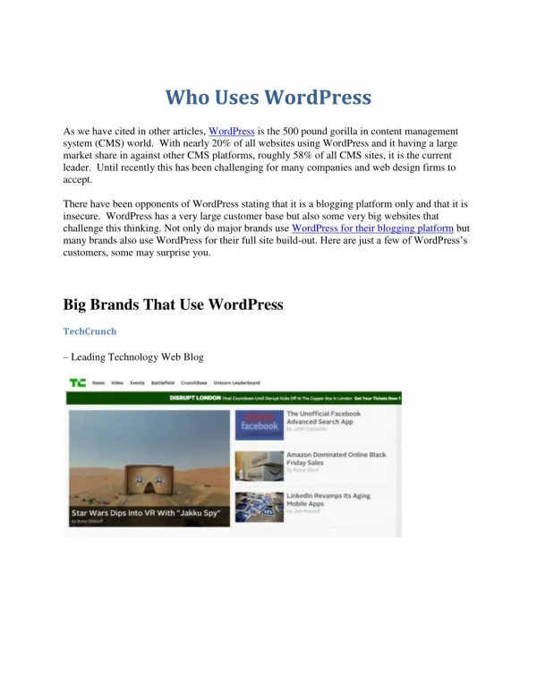 Who Use Wordpress - Eye9design
