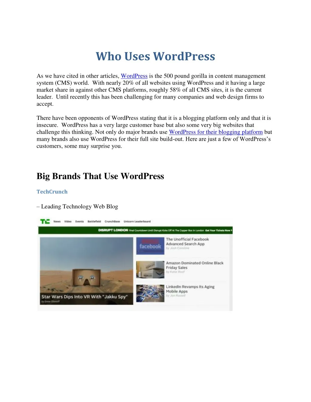 who uses wordpress