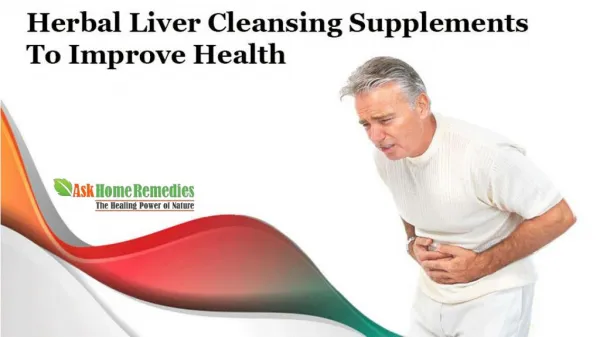 Herbal Liver Cleansing Supplements To Improve Health