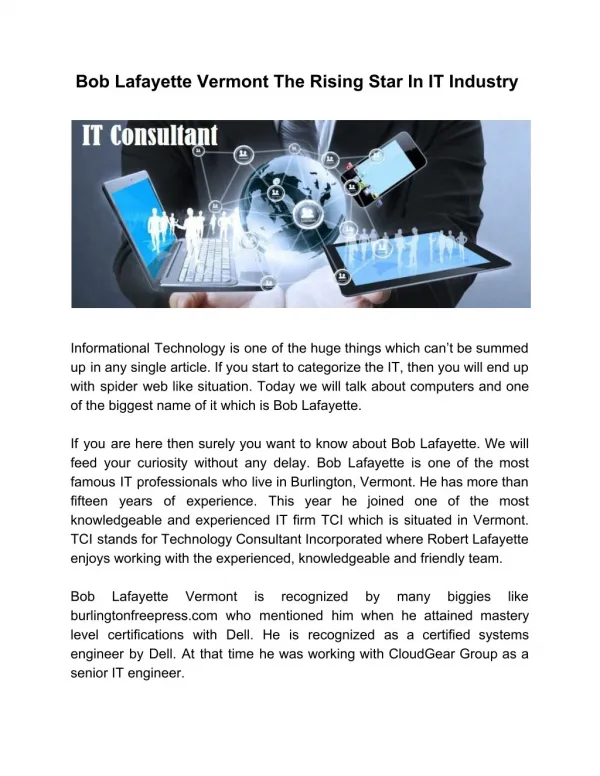 Find The Best IT Consultant Online