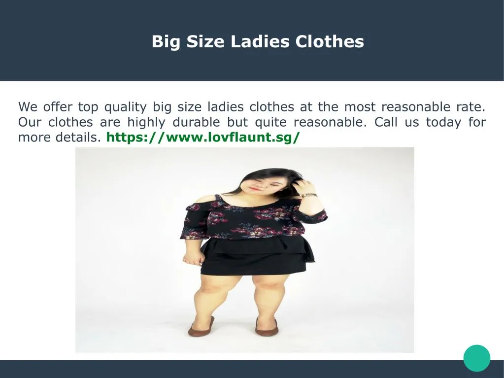 big size ladies clothes
