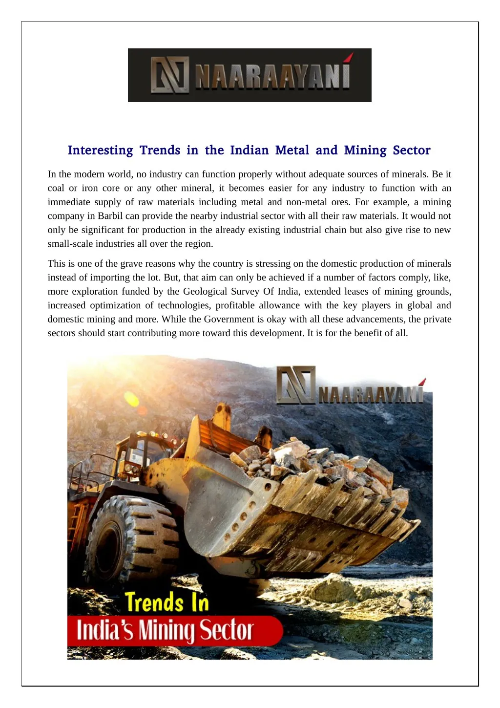 interesting trends in the indian metal and mining