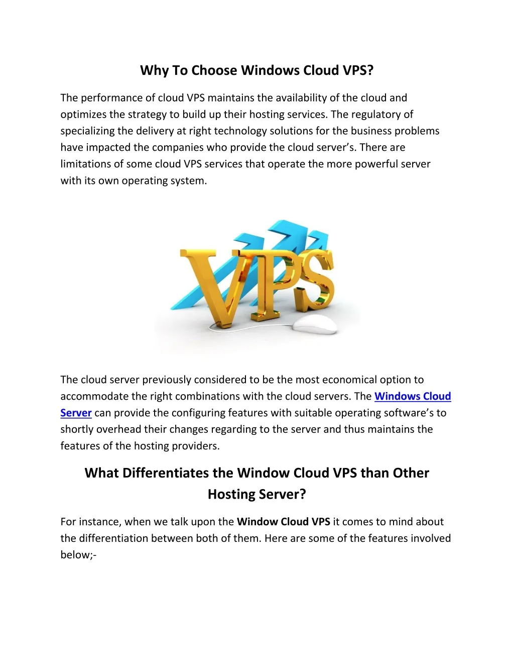 why to choose windows cloud vps